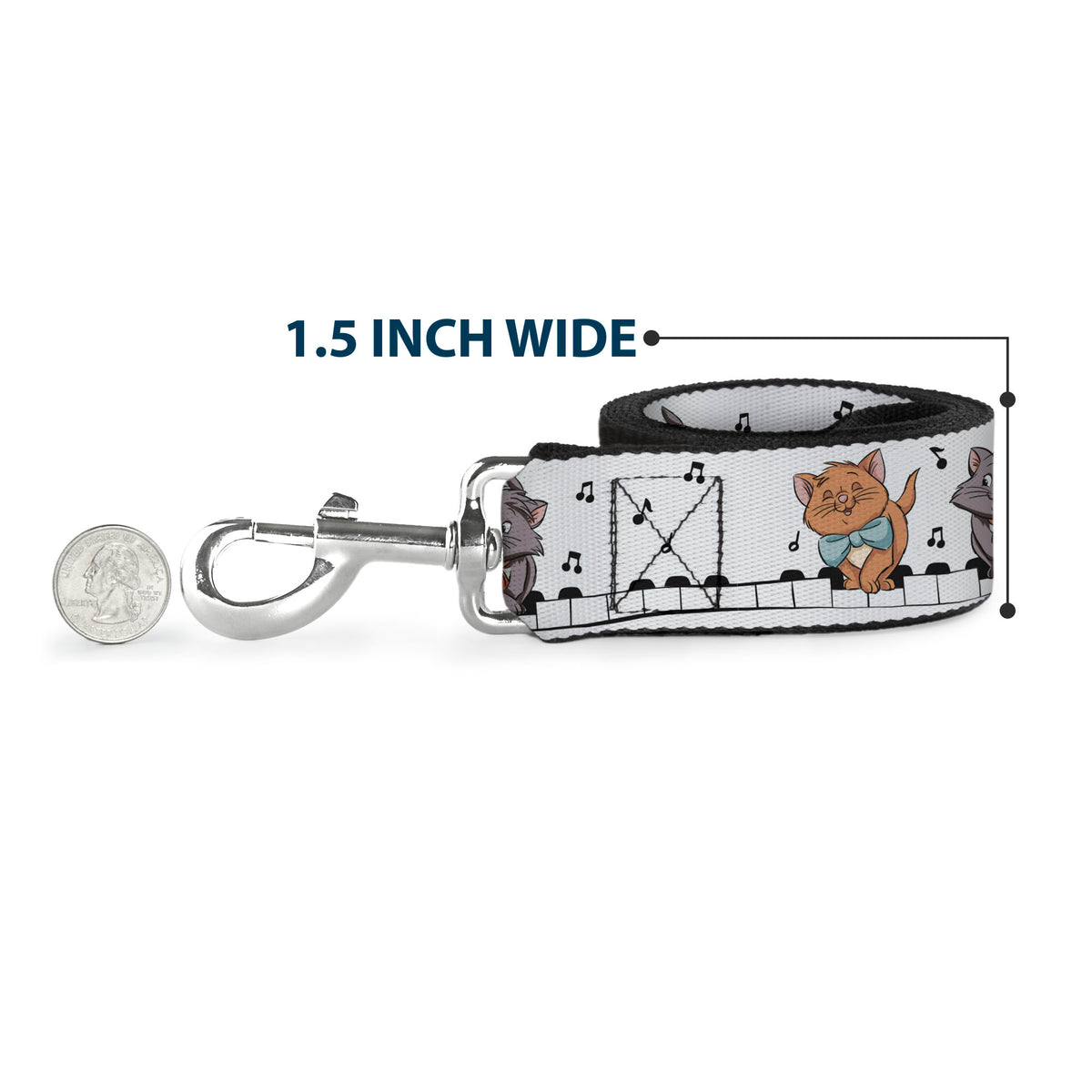 Dog Leash - Lilo and Stitch Holiday Stitch and Scrump Poses Stripe Green/Blue Dog Leashes Disney