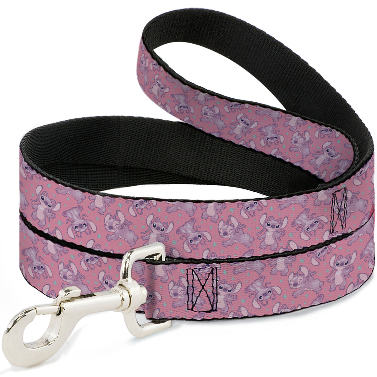 Dog Leash - Lilo & Stitch Angel Poses Scattered Pinks Dog Leashes Disney