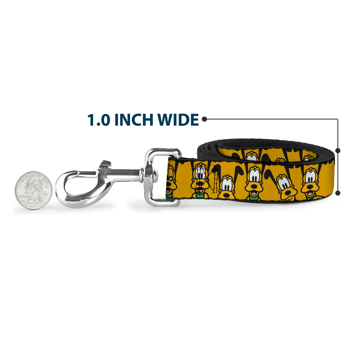 Dog Leash - Disney Pluto Expressions Orange Dog Leashes Disney