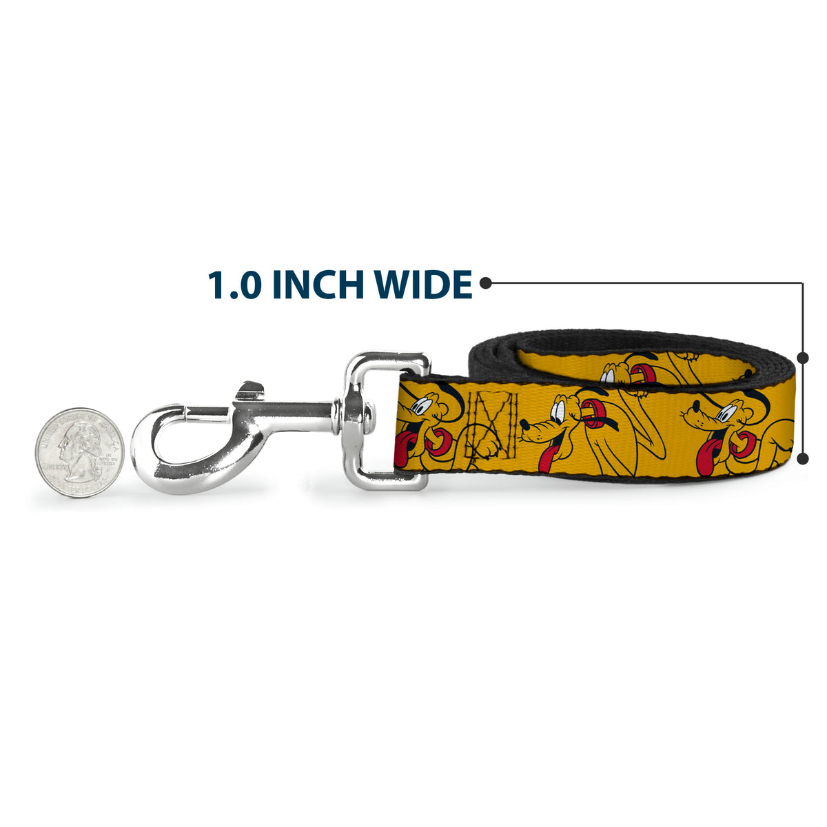 Dog Leash - Disney Pluto Poses Orange Dog Leashes Disney
