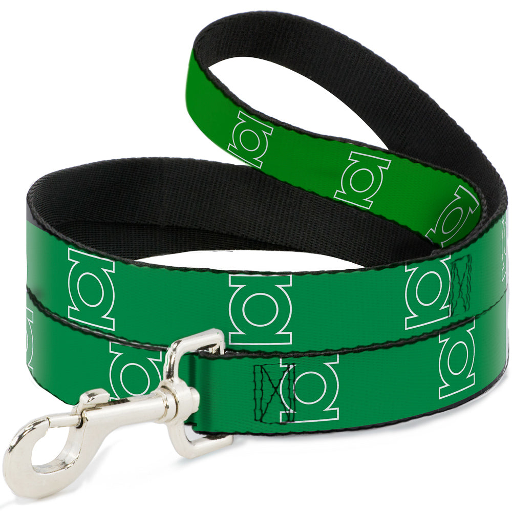Dog Leash - Green Lantern Logo Green/White Dog Leashes DC Comics