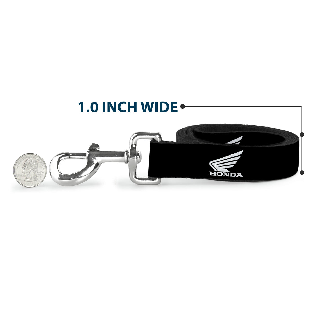 Dog Leash - HONDA Motorcycle Logo Black/White Dog Leashes Honda Motorsports