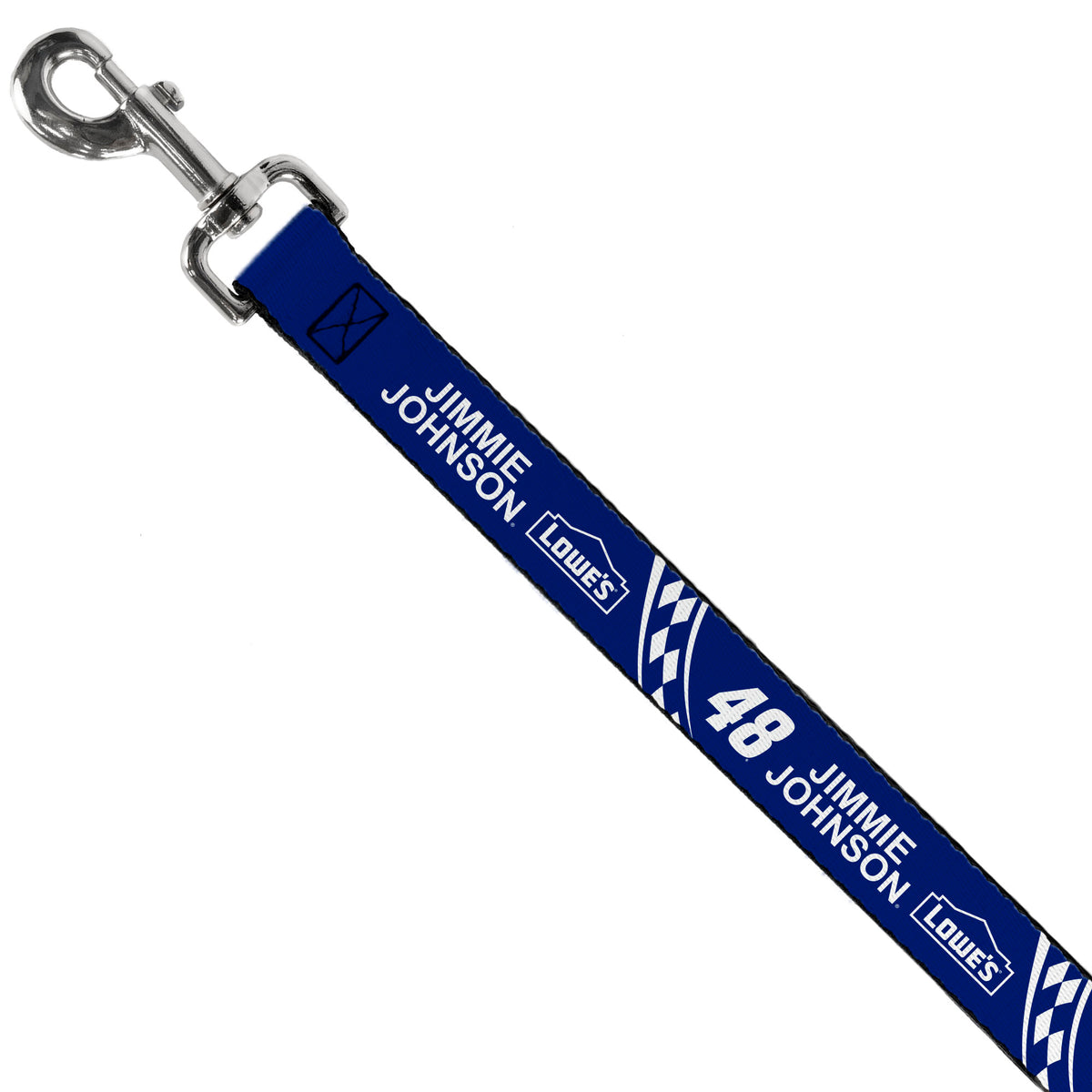 Dog Leash - JIMMIE JOHNSON #48 LOWE'S Logo Checker Blue/White Dog Leashes Hendrick Motorsports