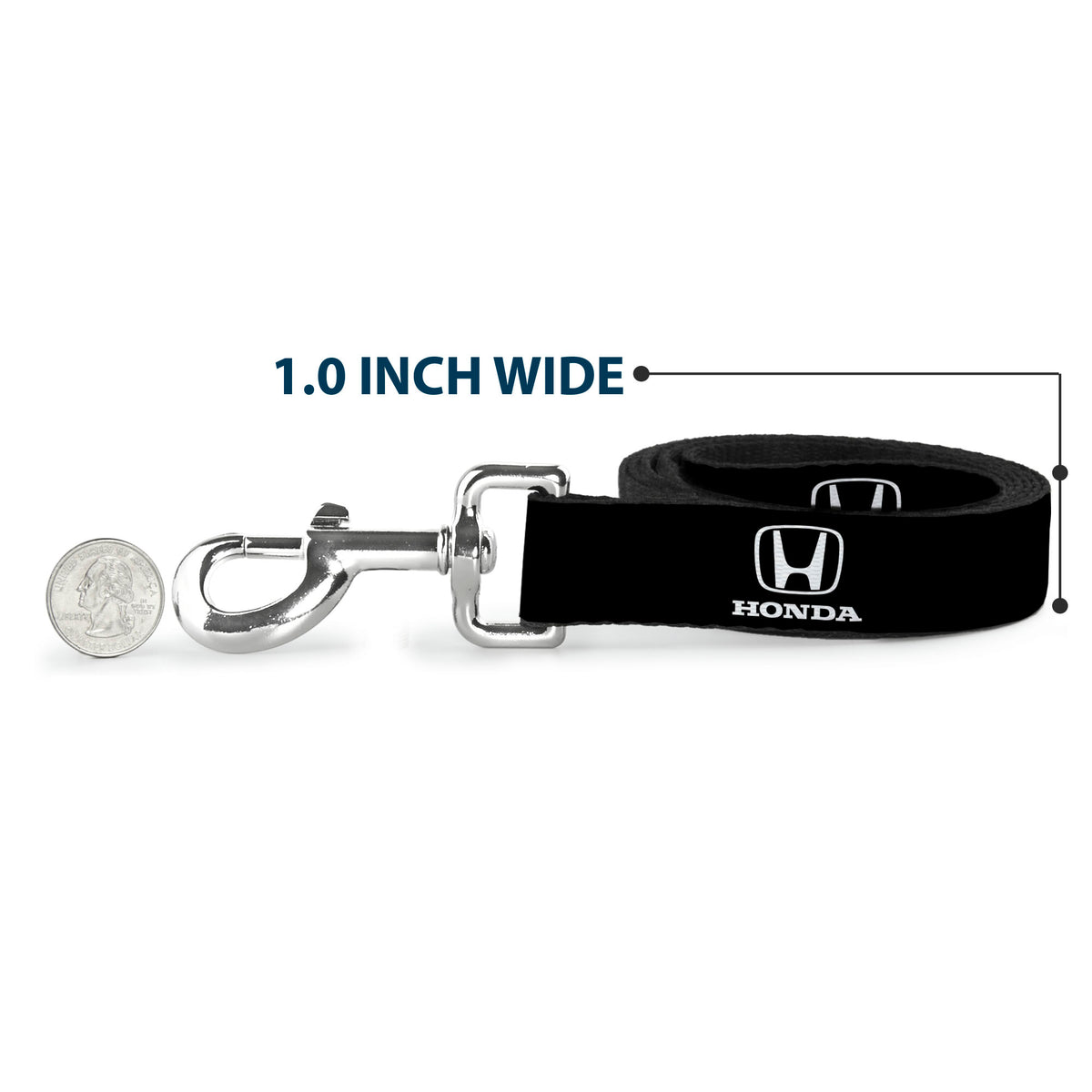 Dog Leash - Honda Logo Black/White Dog Leashes Honda