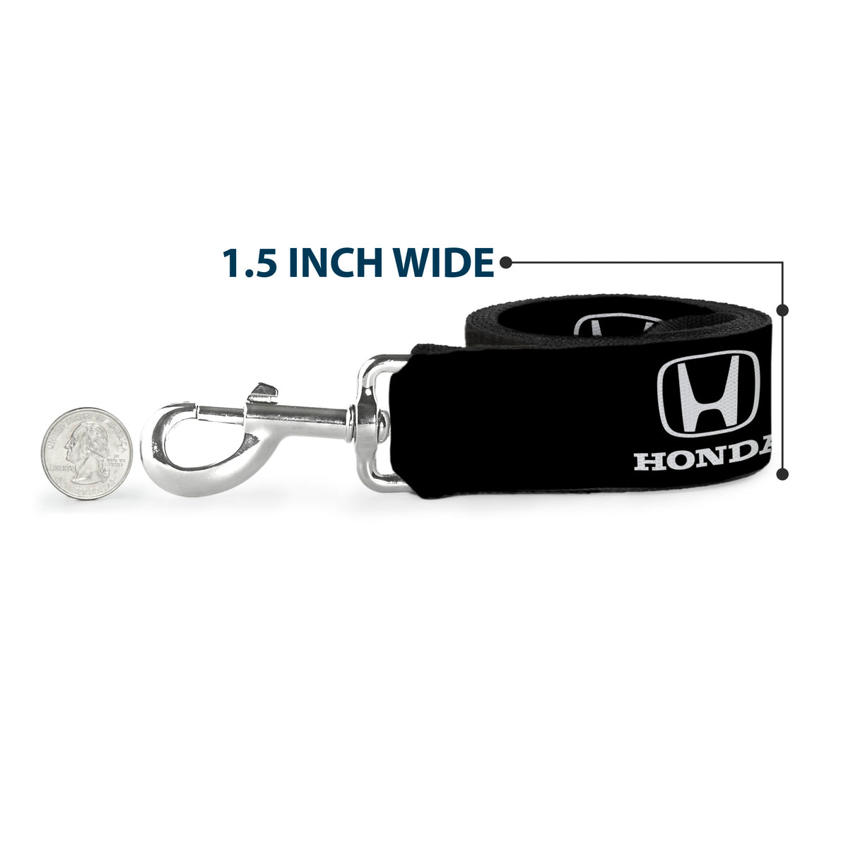 Dog Leash - Honda Logo Black/White Dog Leashes Honda