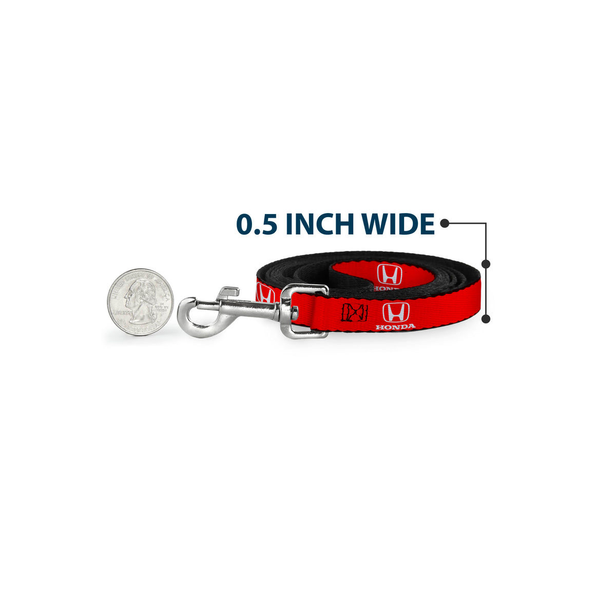 Dog Leash - Honda Logo Red/White Dog Leashes Honda