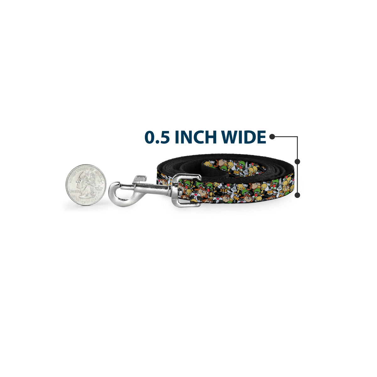 Dog Leash - Looney Tunes 6-Character Stacked Collage4 Dog Leashes Looney Tunes