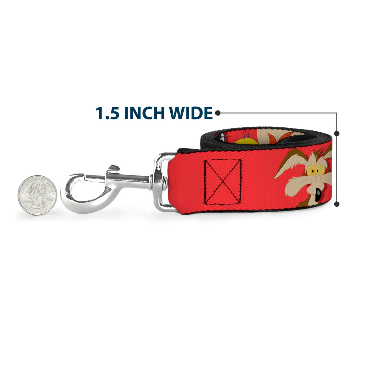 Dog Leash - Looney Tunes Twelve Character Expressions Red Dog Leashes Looney Tunes