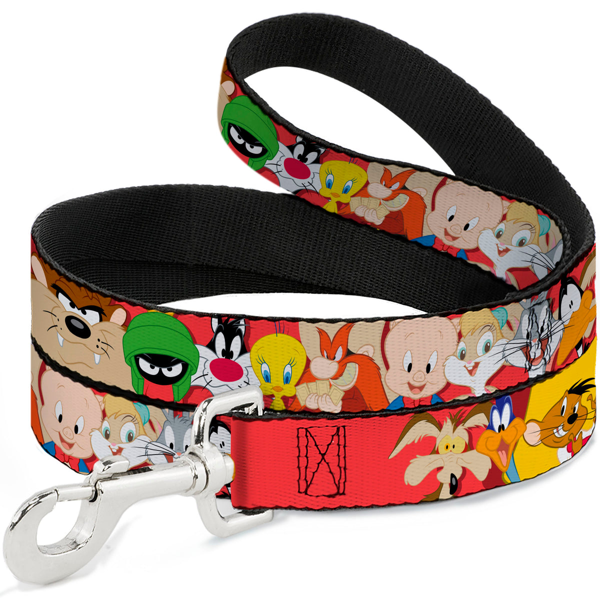 Dog Leash - Looney Tunes Twelve Character Expressions Red Dog Leashes Looney Tunes