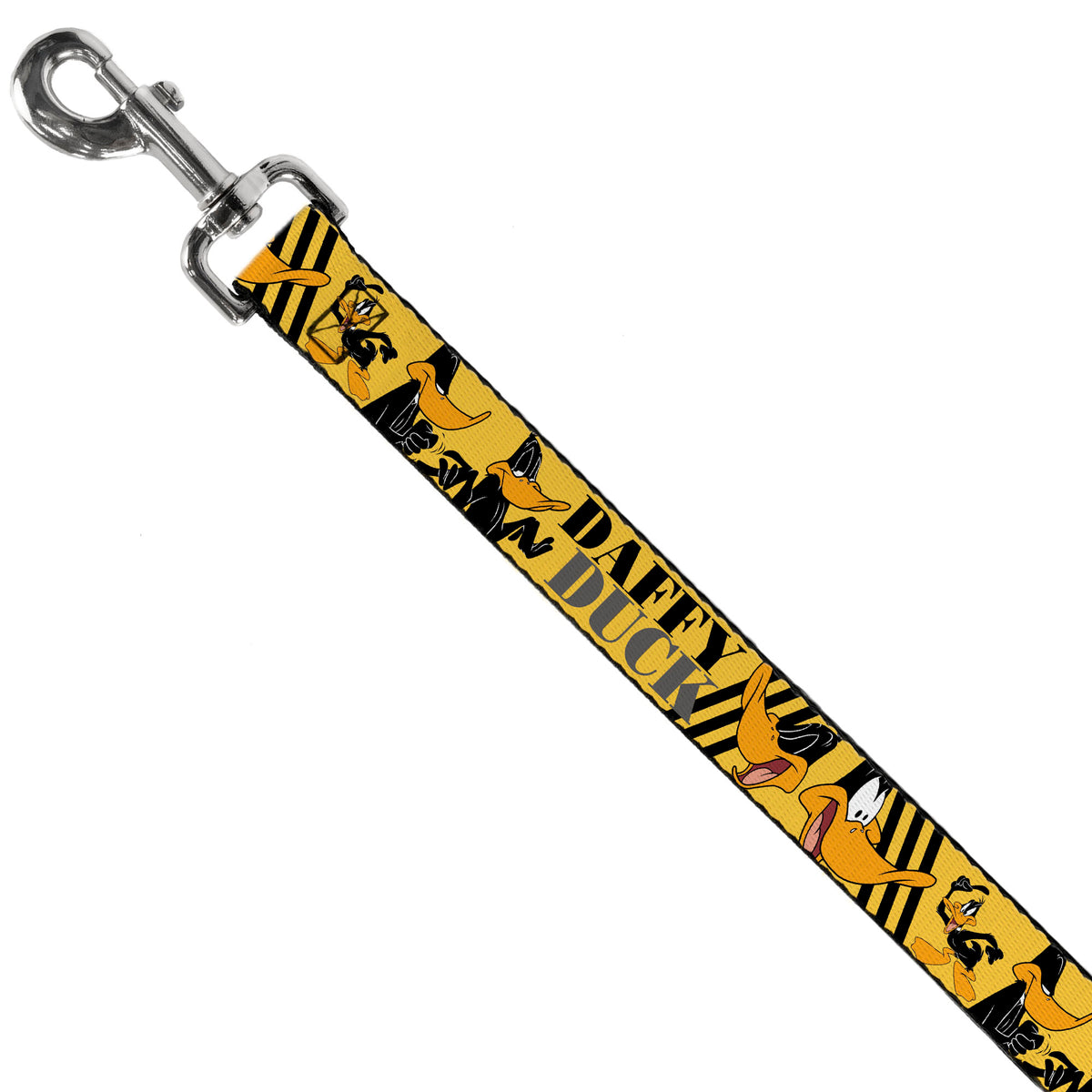 Dog Leash - DAFFY DUCK w/Poses Yellow/Black Dog Leashes Looney Tunes