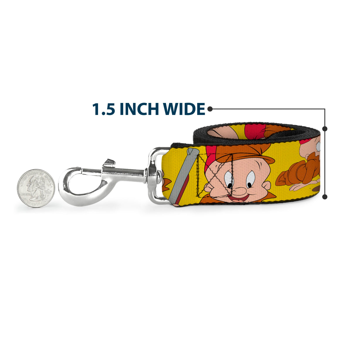 Dog Leash - Elmer Fudd Expressions Yellow Dog Leashes Looney Tunes