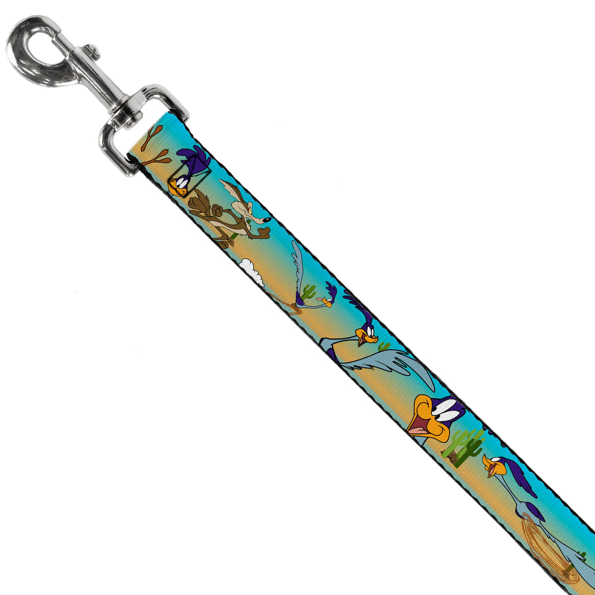 Dog Leash - Road Runner/Wile E. Coyote Scene1 Brown Fade Dog Leashes Looney Tunes