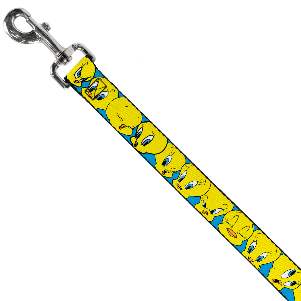 Dog Leash - Tweety Bird CLOSE-UP Expressions Baby Blue Dog Leashes Looney Tunes