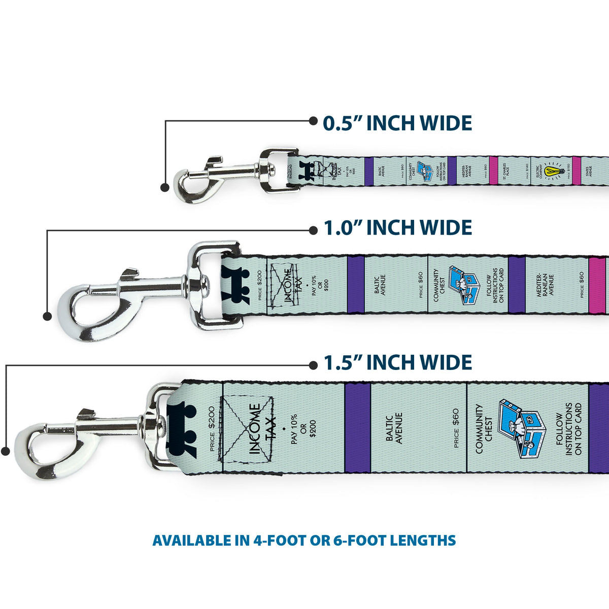 Dog Leash - Monopoly Game Board Spaces Dog Leashes Monopoly