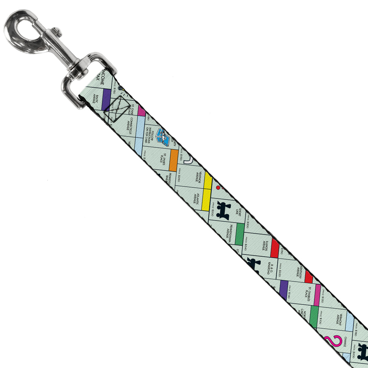 Dog Leash - Monopoly Game Board Spaces Collage Dog Leashes Monopoly