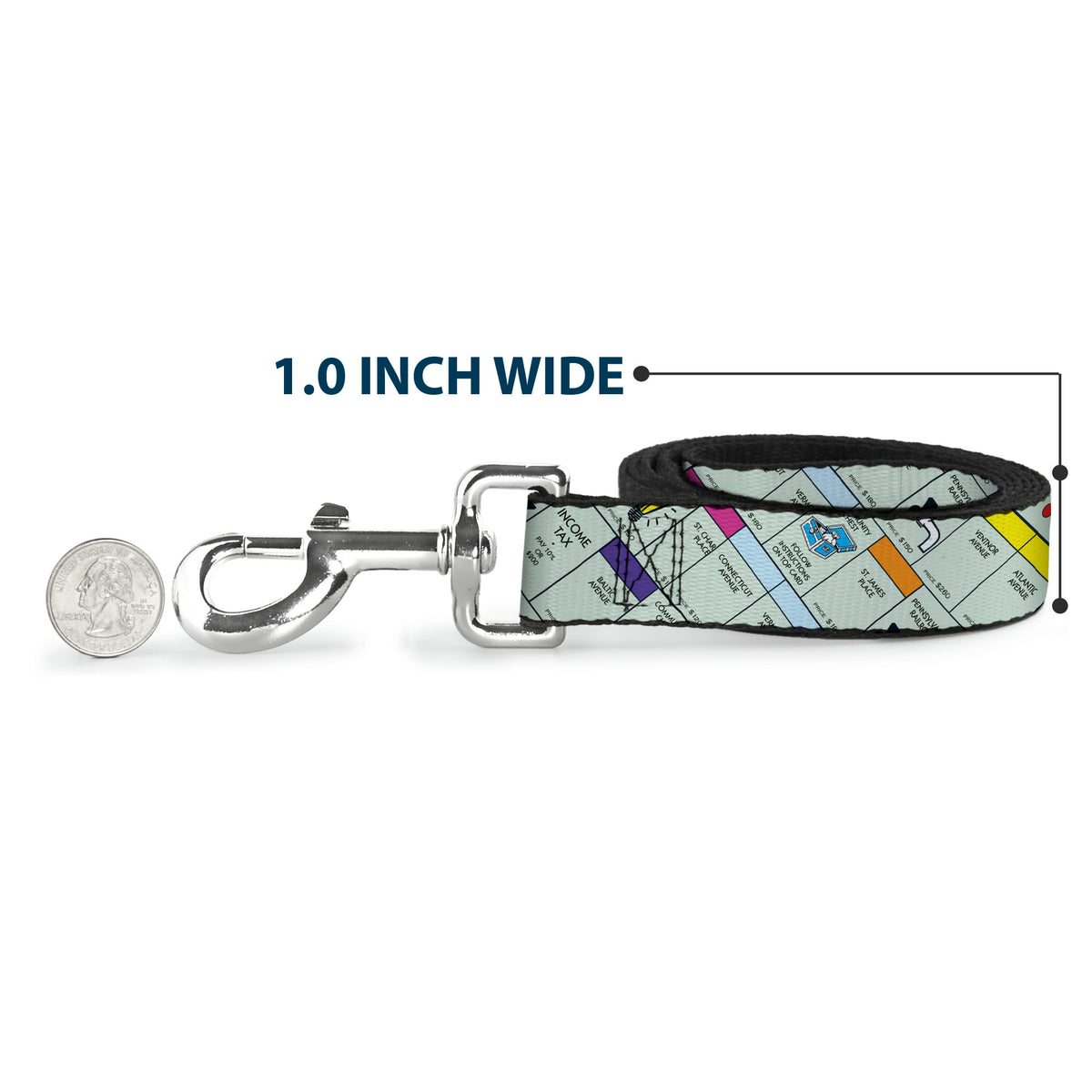 Dog Leash - Monopoly Game Board Spaces Collage Dog Leashes Monopoly