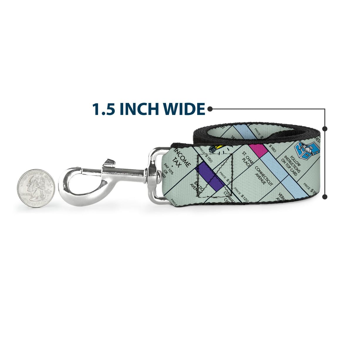 Dog Leash - Monopoly Game Board Spaces Collage Dog Leashes Monopoly