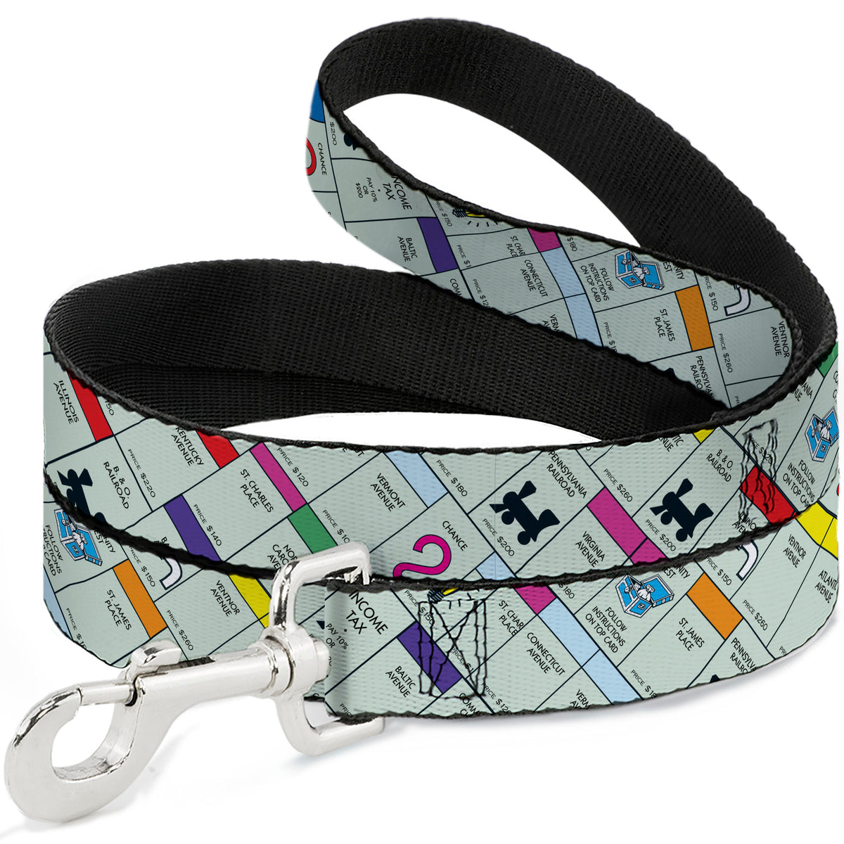 Dog Leash - Monopoly Game Board Spaces Collage Dog Leashes Monopoly