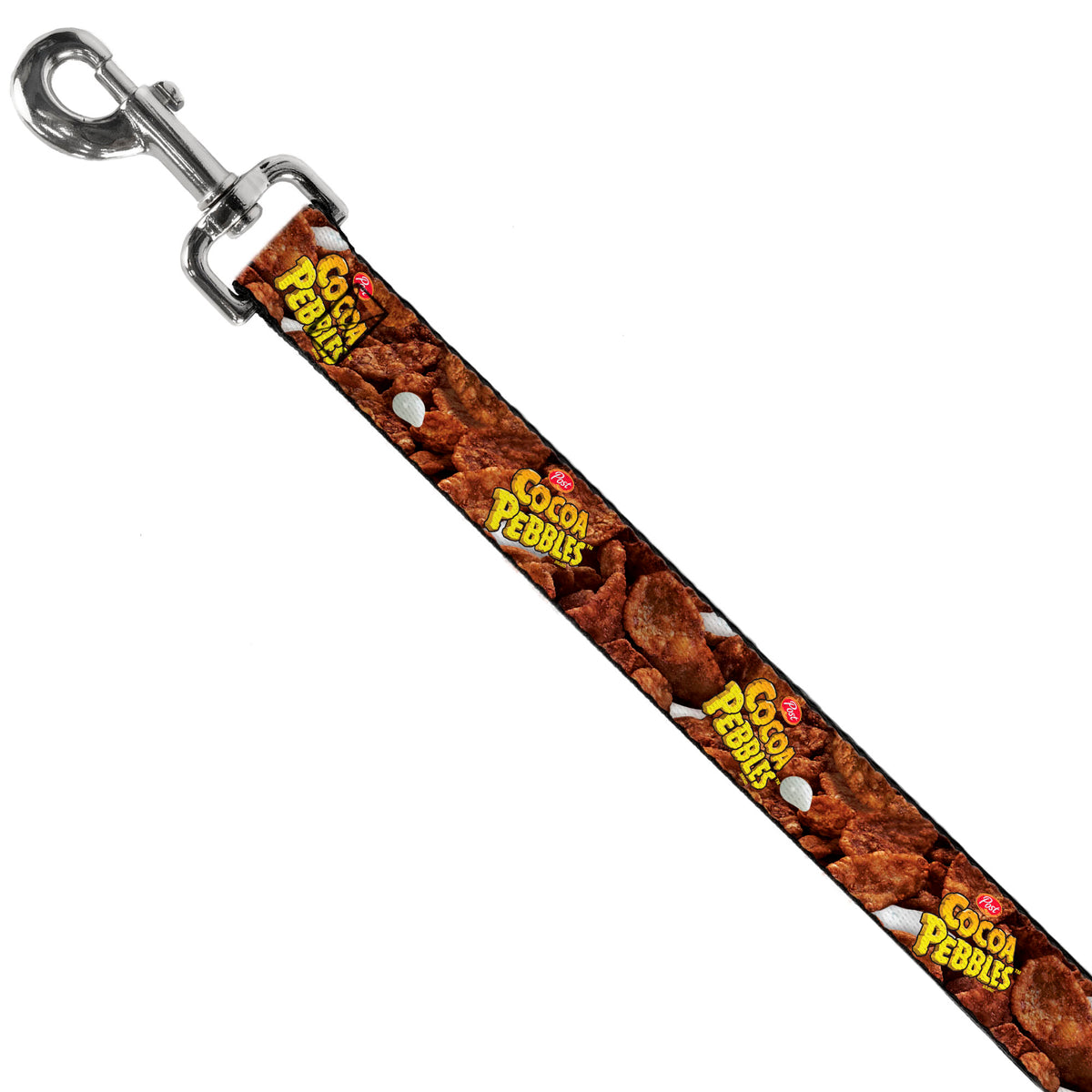 Dog Leash - POST COCOA PEBBLES Logo and Vivid Cereal Browns Dog Leashes The Flintstones