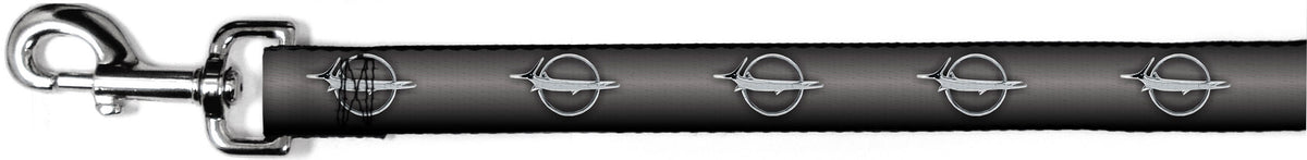 Dog Leash - Barracuda Emblem Repeat Gray Fade/Silver Dog Leashes Dodge