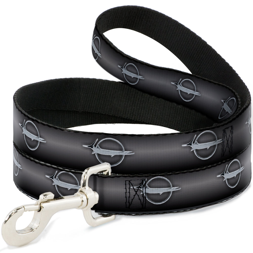 Dog Leash - Barracuda Emblem Repeat Gray Fade/Silver Dog Leashes Dodge