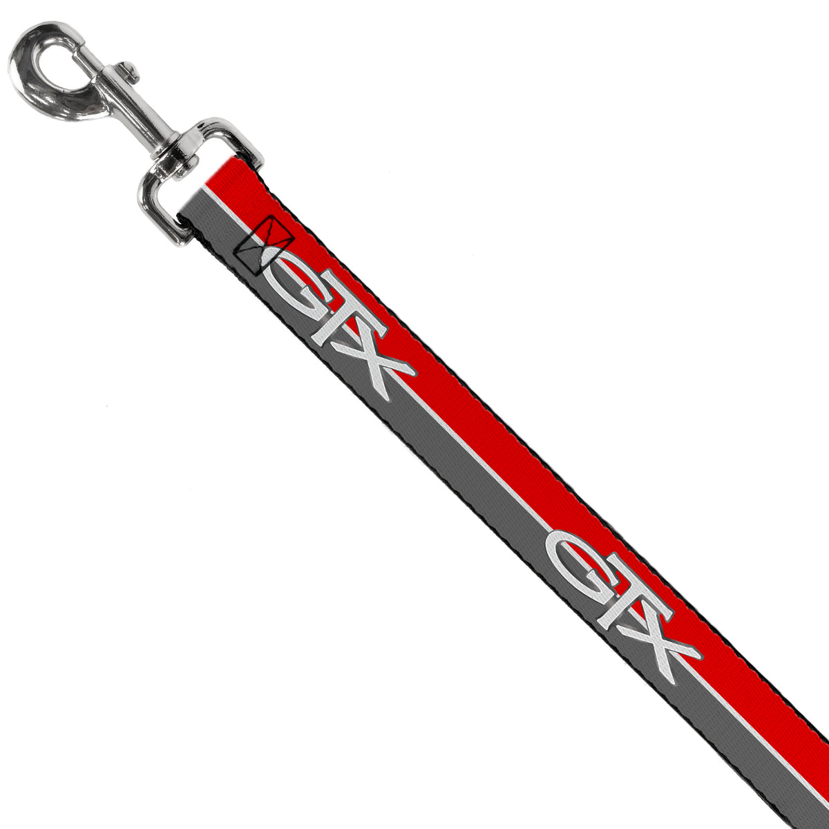 Dog Leash - Plymouth GTX Emblem/Stripe Red/White/Grays Dog Leashes Dodge