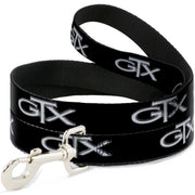 Dog Leash - Plymouth GTX Emblem Black/Silver Fade/White Dog Leashes Dodge