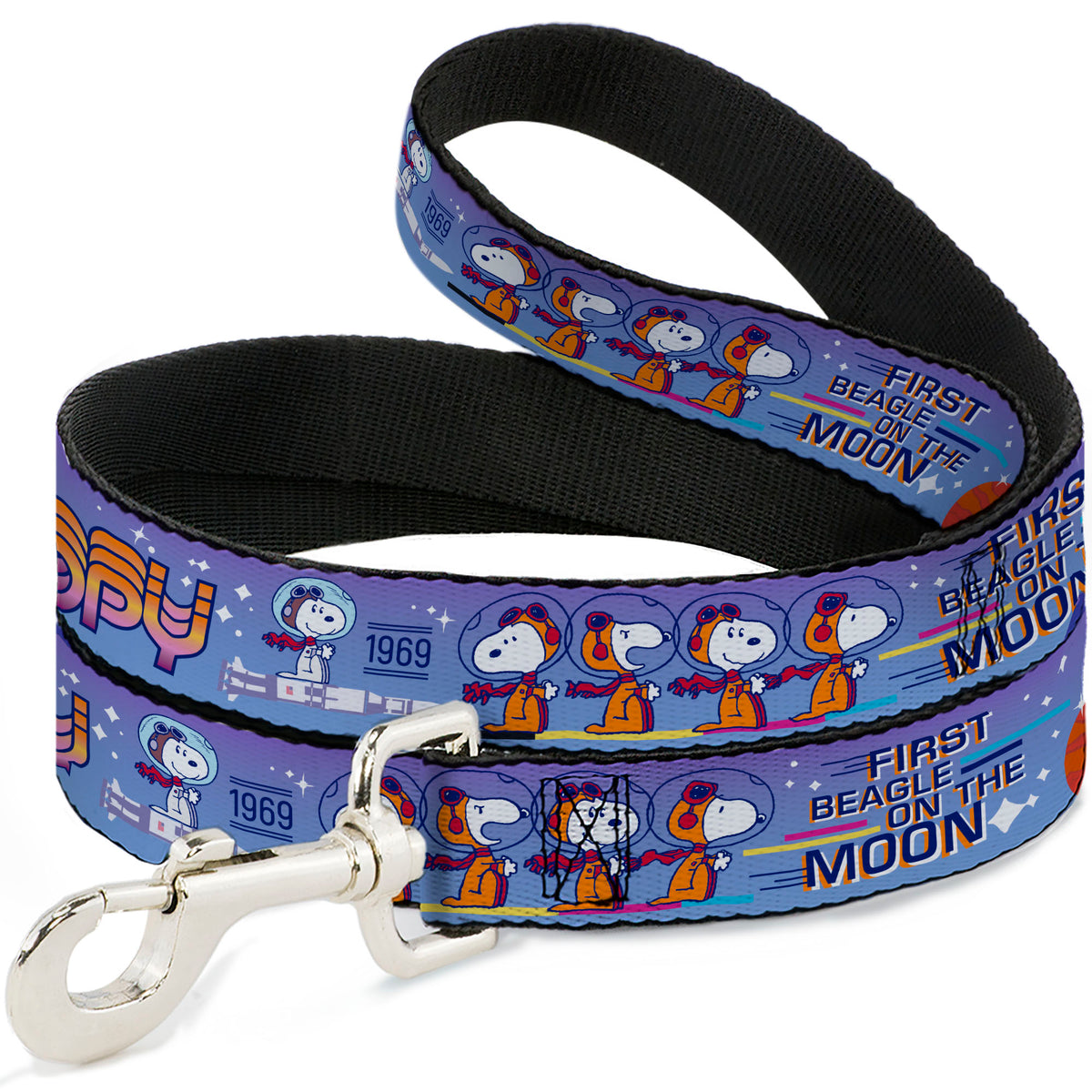 Astronaut Snoopy Launch Dog Leash – Peanuts Pet Gear White/Multicolor Dog Leashes Peanuts