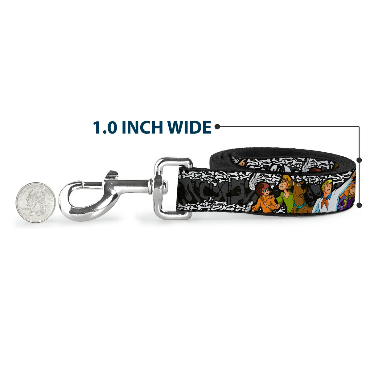 Dog Leash - SCOOBY DOO Group Pose/Bones Dog Leashes Scooby Doo