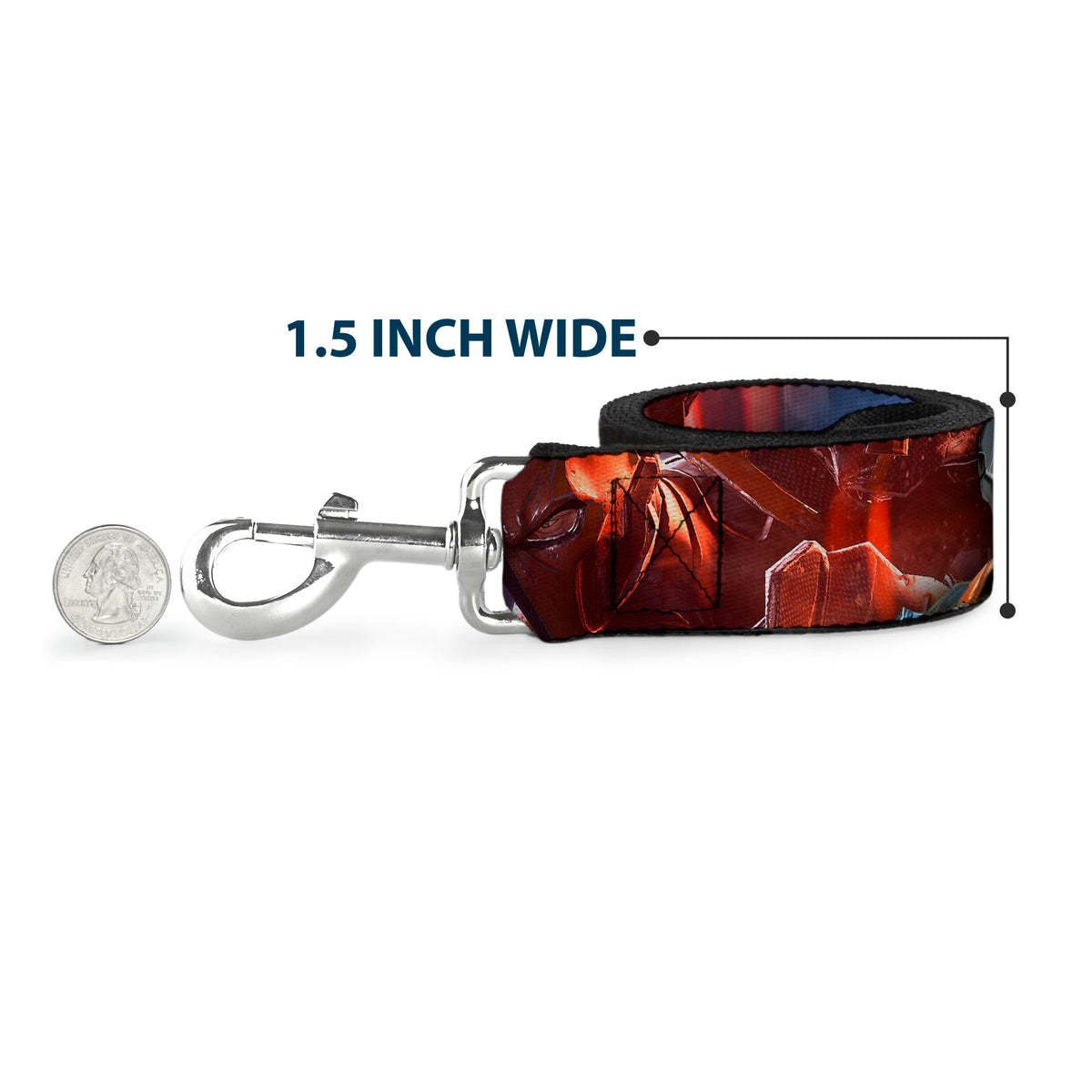 Dog Leash - DEATHSTROKE Pose/BATMAN ARKHAM ORIGINS Logo Dog Leashes DC Comics