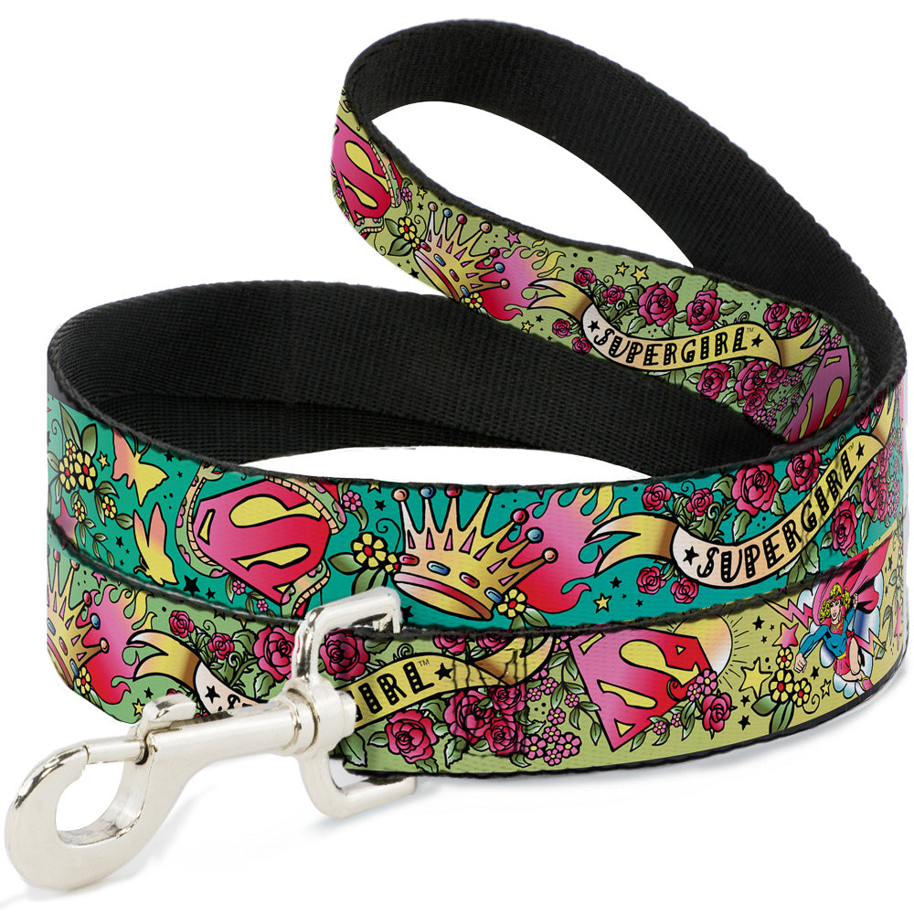 Dog Leash - Supergirl Tattoo Scene Dog Leashes DC Comics