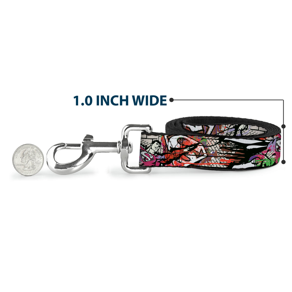 Dog Leash - Superman Color Flying Bricks Scene Dog Leashes DC Comics