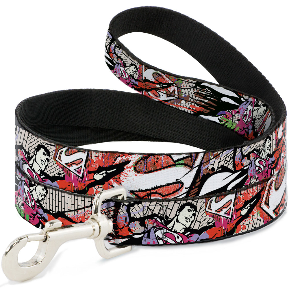 Dog Leash - Superman Color Flying Bricks Scene Dog Leashes DC Comics