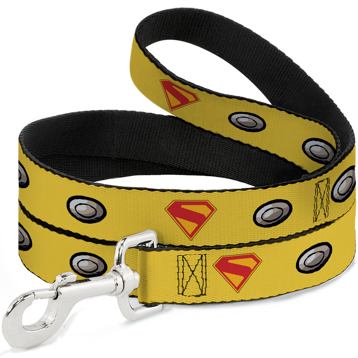Dog Leash - Superman Krypto Collar Icons Yellows/Red/Grays Dog Leashes DC Comics