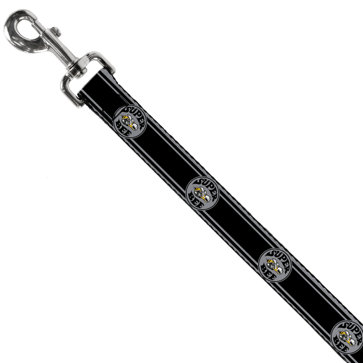 Dog Leash - SUPER BEE Logo/Stripes Black/Gray/Yellow/White Dog Leashes Dodge