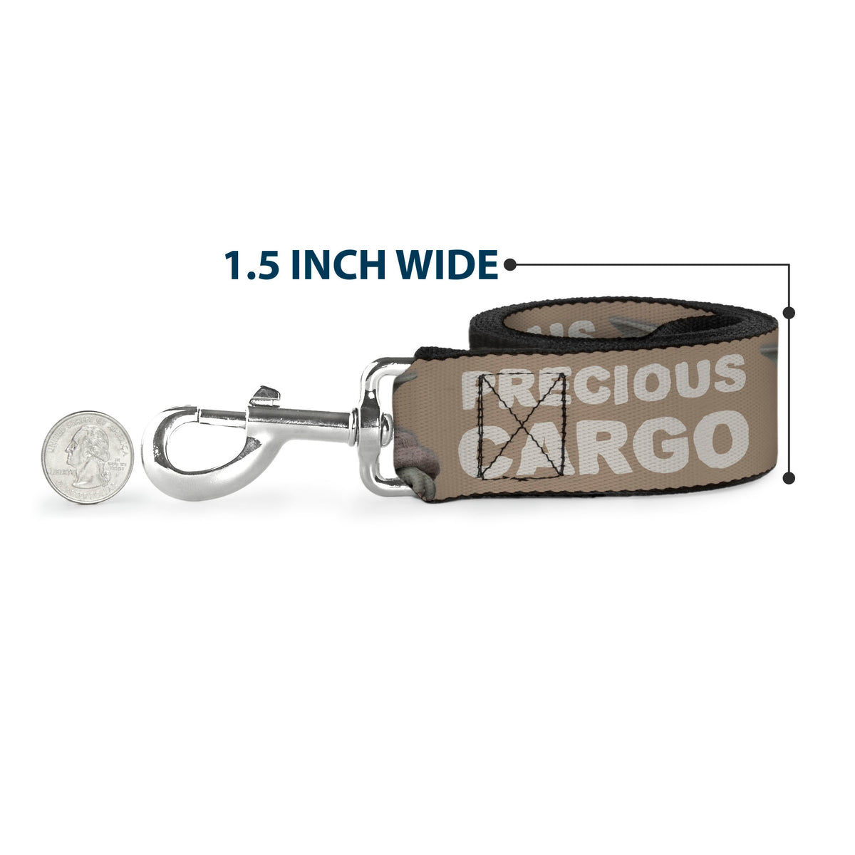 Dog Leash - Star Wars The Child Sitting Pose PRECIOUS CARGO Tan/White Dog Leashes Star Wars