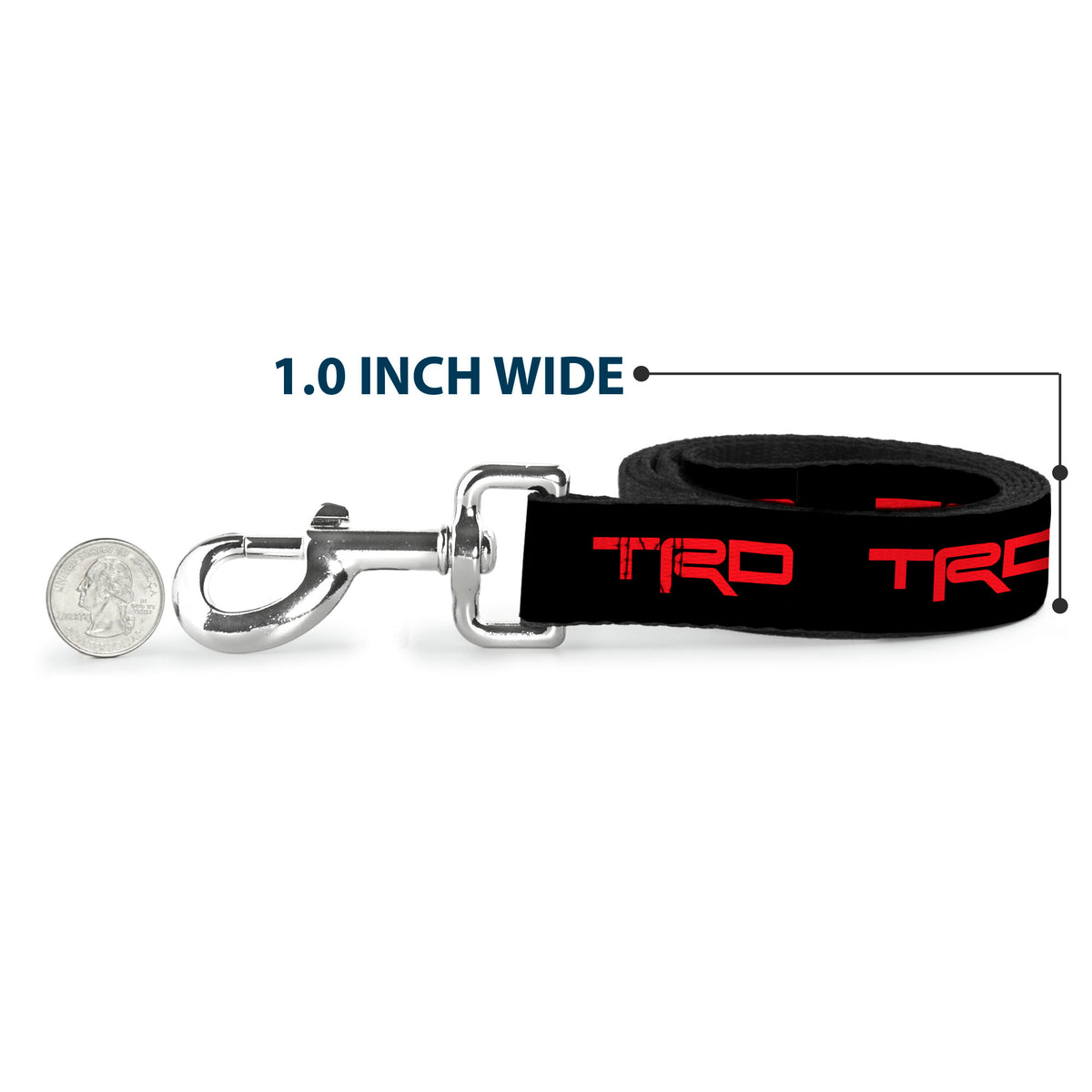 Dog Leash - Toyota Racing Development TRD Logo Black/Red Dog Leashes Toyota