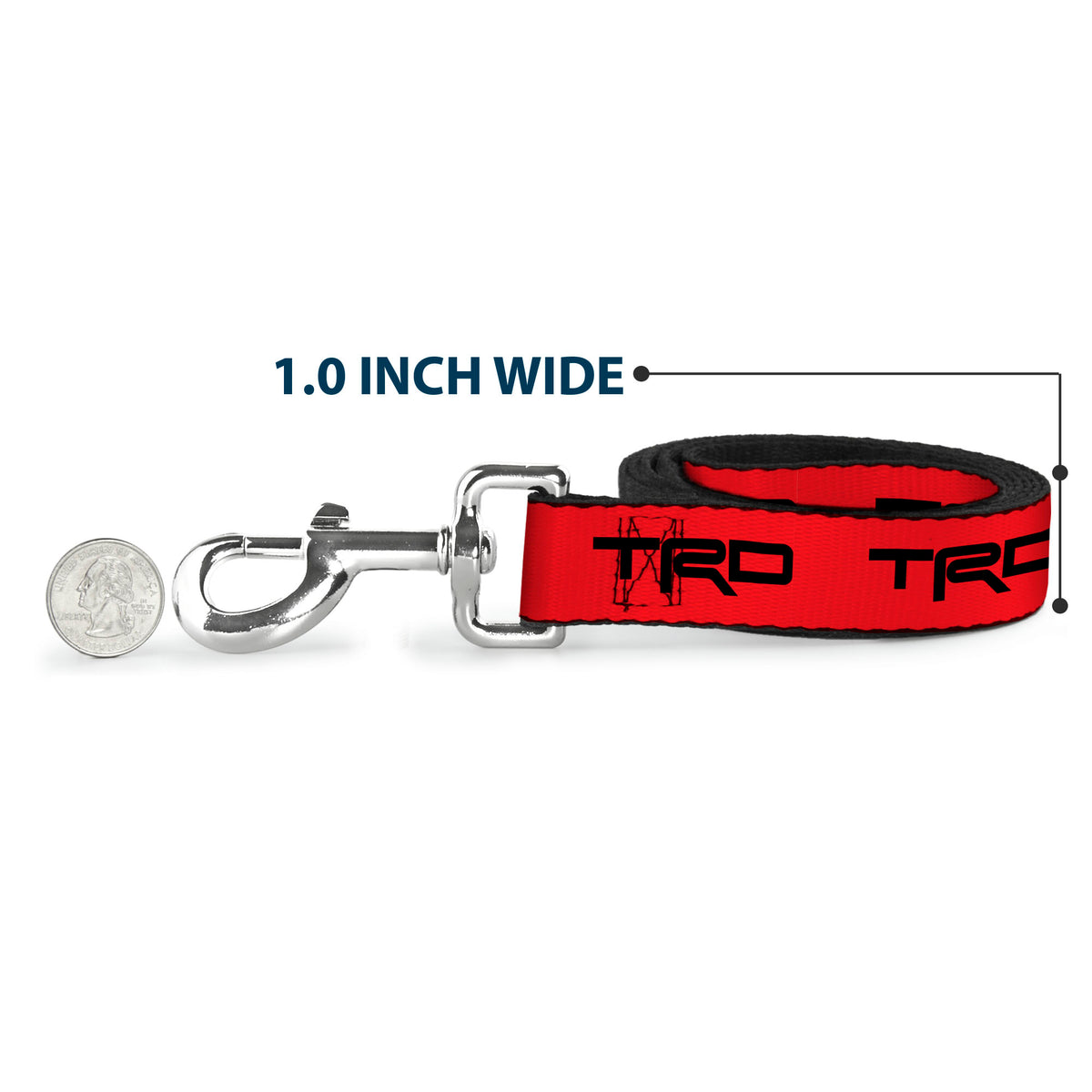 Dog Leash - Toyota Racing Development TRD Logo Red/Black Dog Leashes Toyota