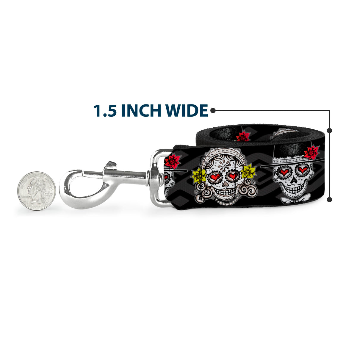Dog Leash - Los Novios Black/Gray/White/Multi Color Dog Leashes Thaneeya McArdle