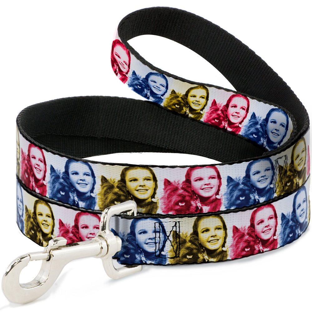 Dog Leash - The Wizard of Oz Dorothy and Toto Pose Blocks Blues/Yellows/Reds Dog Leashes The Wizard of Oz