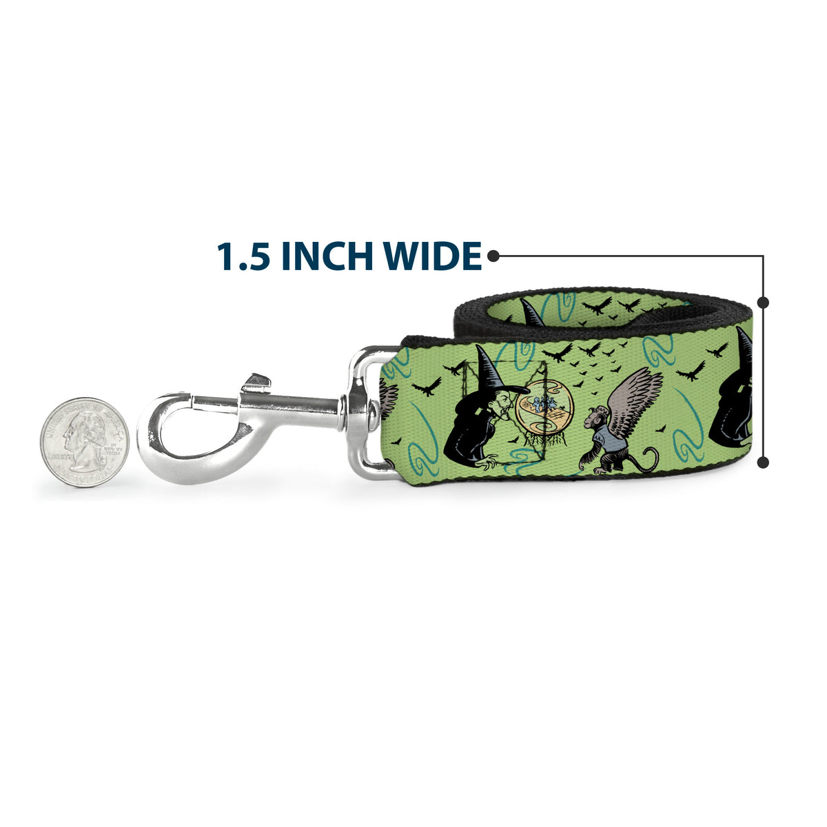 Dog Leash - The Wizard of Oz Wicked Witch of the West and Flying Monkeys Greens Dog Leashes The Wizard of Oz