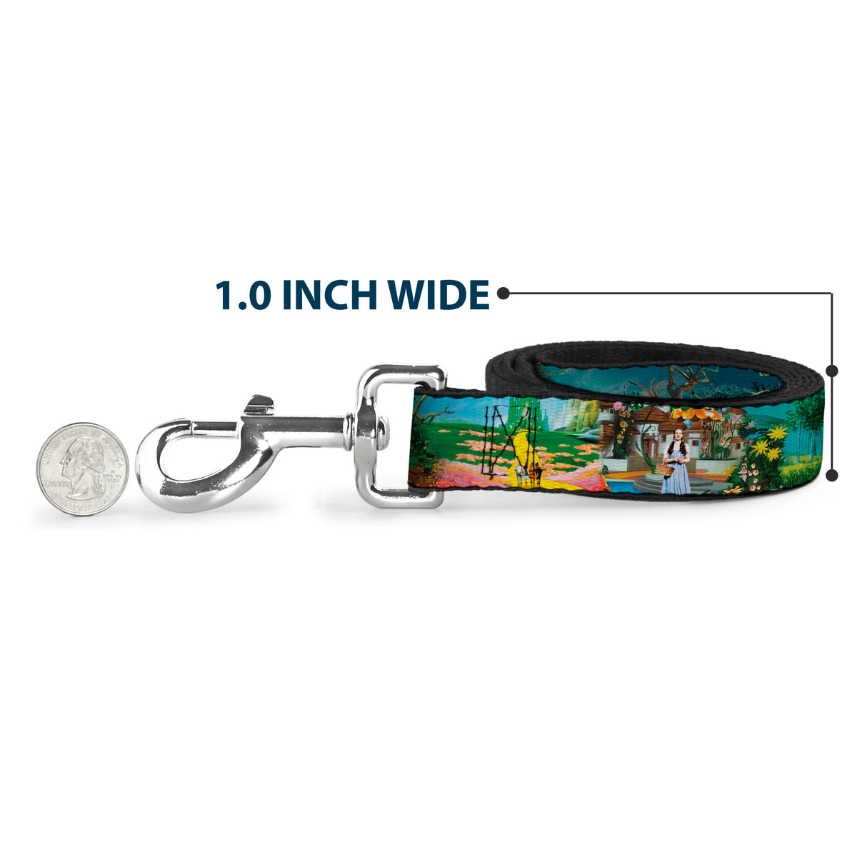 Dog Leash - The Wizard of Oz Yellow Brick Road Scenes Dog Leashes The Wizard of Oz