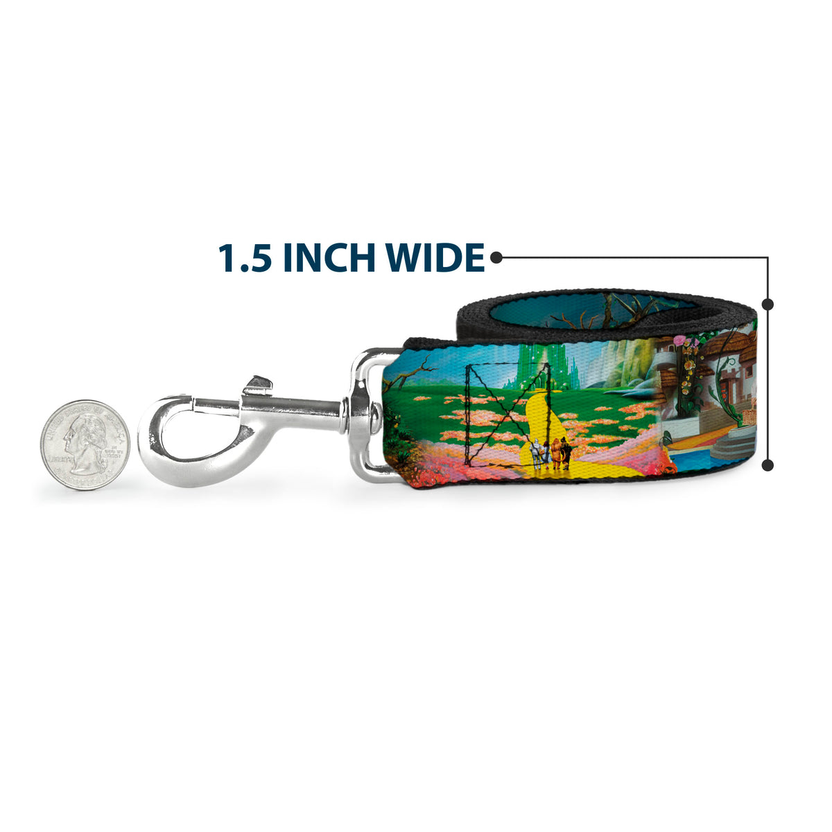 Dog Leash - The Wizard of Oz Yellow Brick Road Scenes Dog Leashes The Wizard of Oz