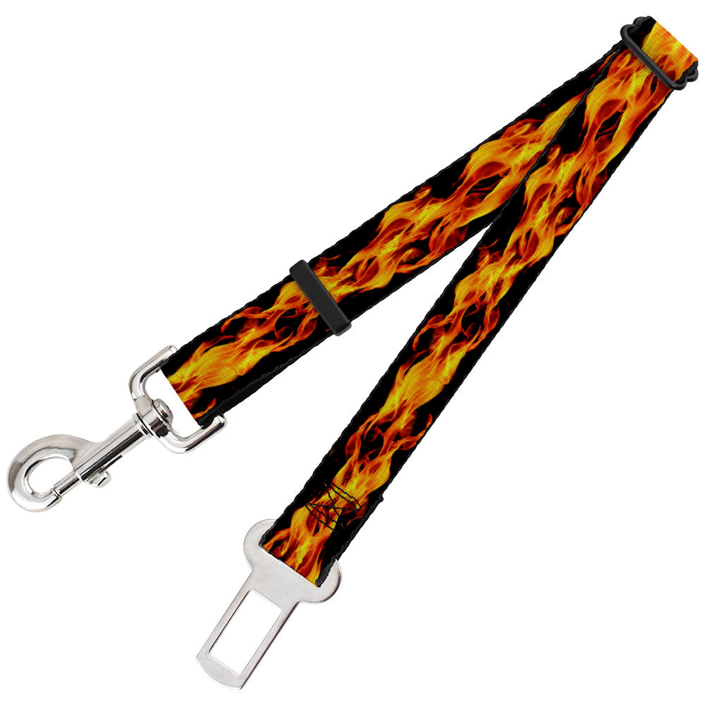 Dog Safety Seatbelt for Cars - Flames Vivid Black/Orange Dog Safety Seatbelts for Cars Buckle-Down   