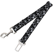 Dog Safety Seatbelt for Cars - Top Skulls Stacked Black/Gray/White Dog Safety Seatbelts for Cars Buckle-Down   