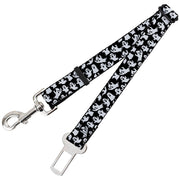 Dog Safety Seatbelt for Cars - Ghosts Poses Scattered Black/White Dog Safety Seatbelts for Cars Buckle-Down