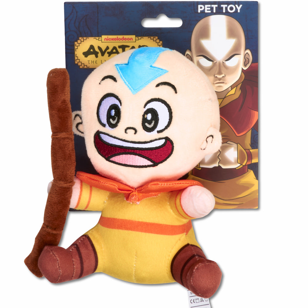Dog Toy Squeaker Plush - Avatar the Last Airbender Avatar Aang Sitting Full Body Pose Dog Toy Squeaky Plush Nickelodeon