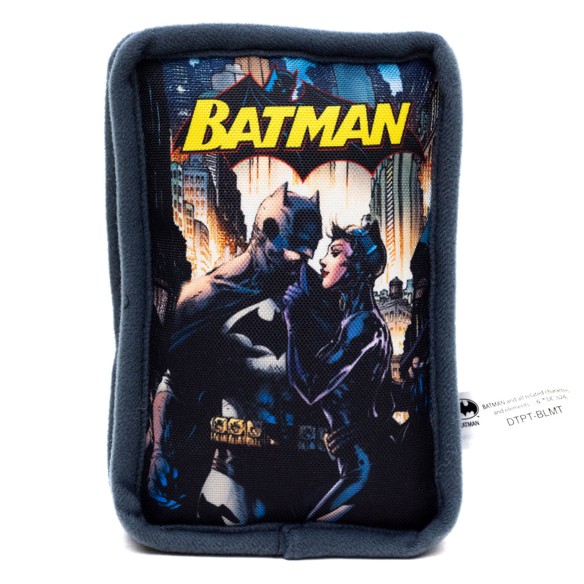 Dog Toy Squeaker Plush - Batman and Catwoman Jim Lee Hush Pose Comic Book Replica Dog Toy Squeaky Plush DC Comics