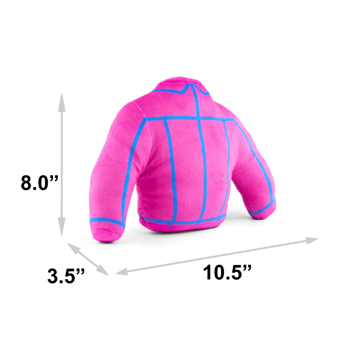 Dog Toy Squeaker Plush - Barbie Jacket Replica Pink/Blue Dog Toy Squeaky Plush Barbie