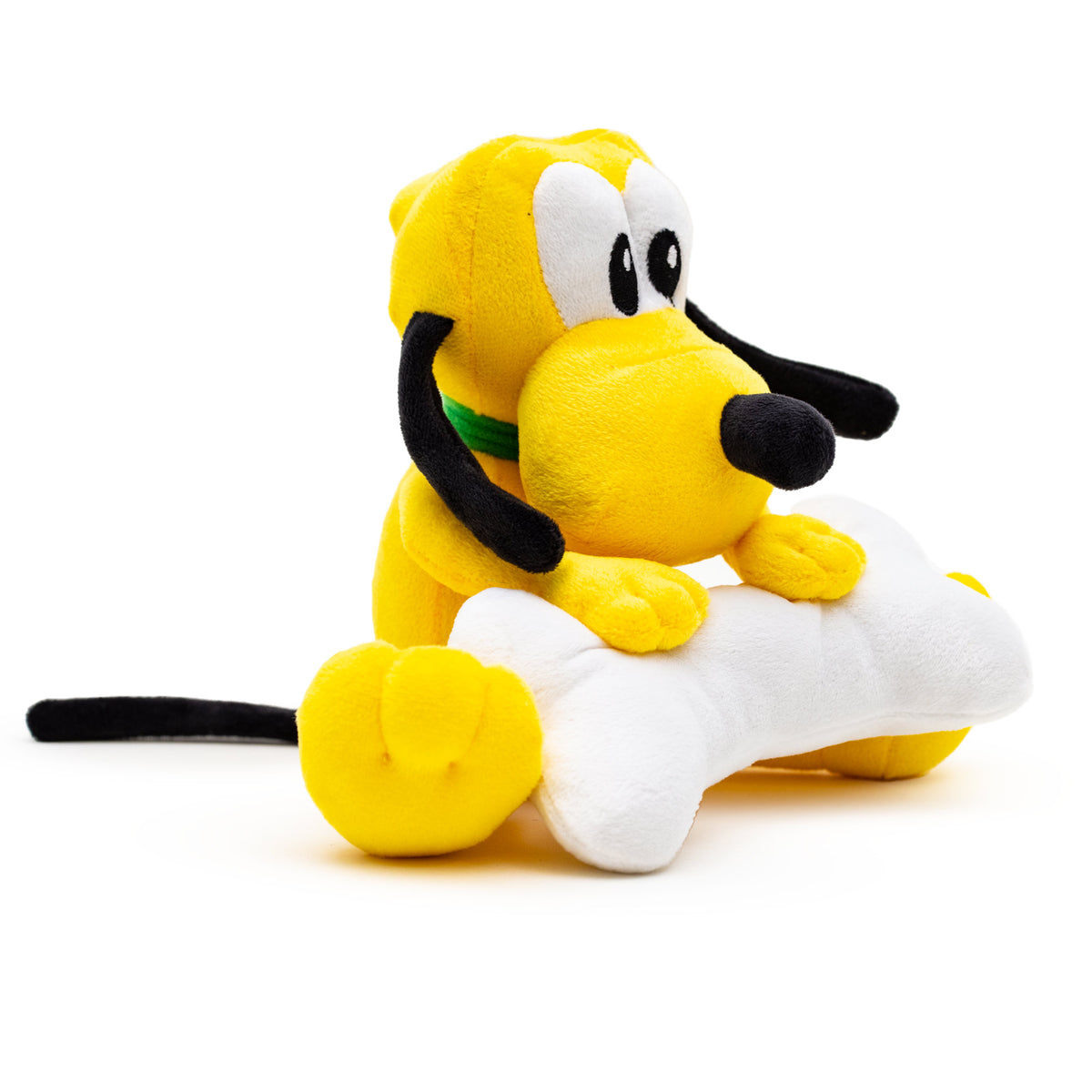 Dog Toy Squeaker Plush - Disney Pluto with Bone Sitting Pose Dog Toy Squeaky Plush Disney